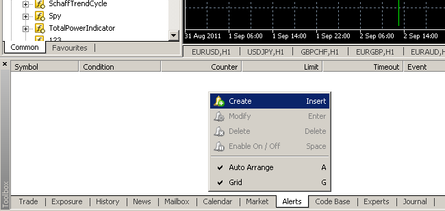 Right Click and Choose Create Right Click and Choose Create