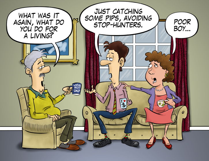 Explaining trading to family members can be difficult
