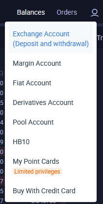Huobi - Deposit