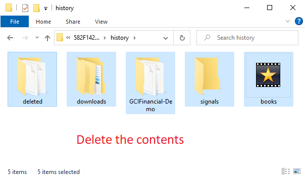 Deleting Previous MT4 History