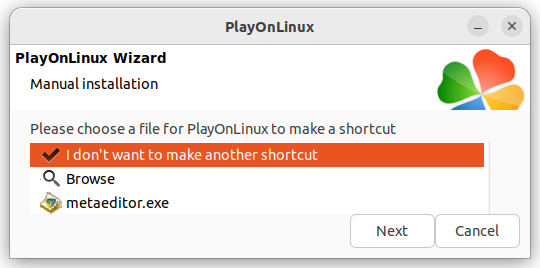 Finishing making shortcuts