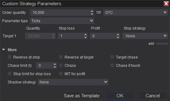 NinjaTrader - Custom Strategy Parameters