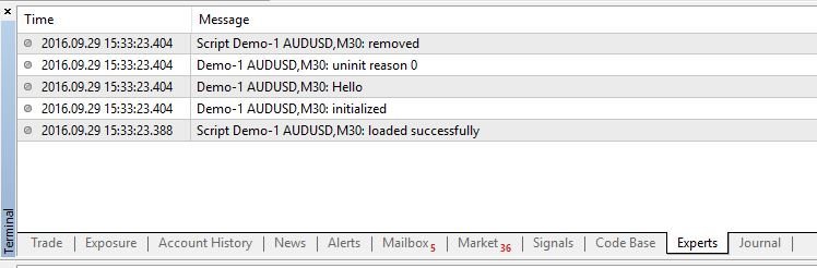 Declaring and Printing a String Variable in MQL4