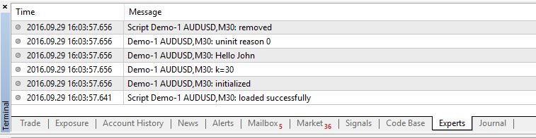 Printing Out Updated Variables in MQL4