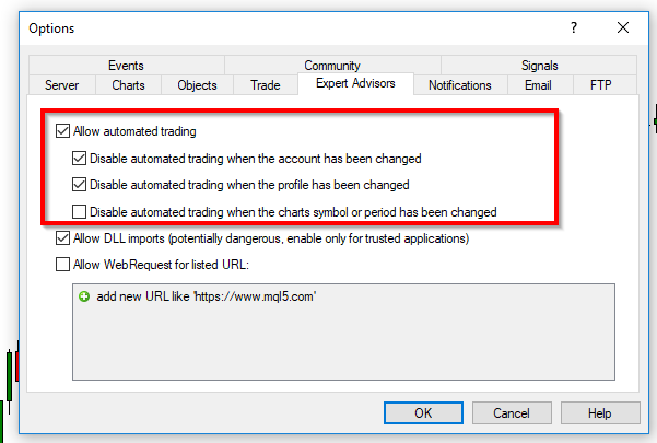 How to Enable Live Trading for Expert Advisors in MT4?