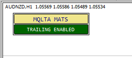 MT4 MA Trailing Stop EA Panel Looks
